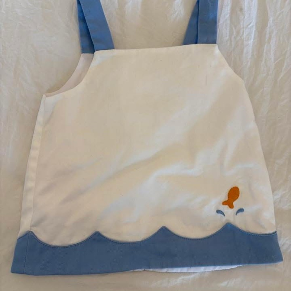 Blue and White Kids Apron